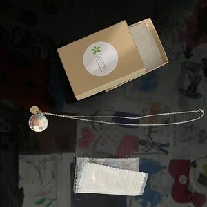 Elegant Silver Necklace Locket with “S” Initial